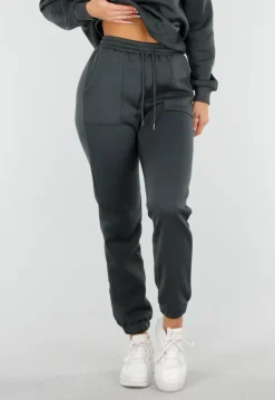 Antracietgrijs Joggingpak met Capuchon en Trekkoord