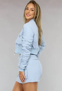Baby Blauwe Co Ord Set met Skort