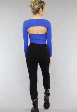 Bandeau Top met Bolero in Kobalt Blauw