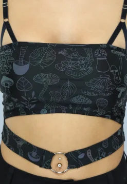 Bandeau Top met Reflecterende Print