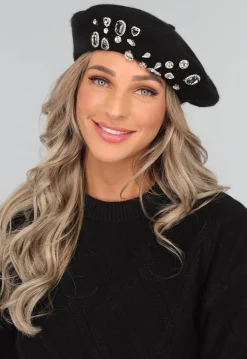Baret met Glitter Stenen