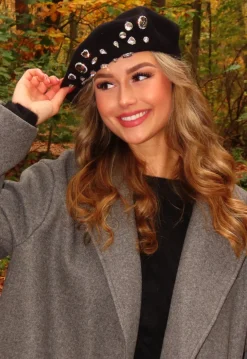 Baret met Glitter Stenen