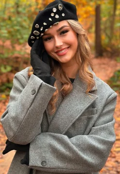 Baret met Glitter Stenen