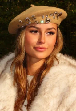 Baret met Glitter Stenen