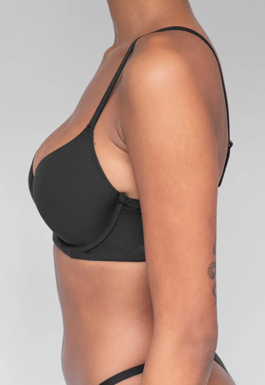 Basic Zwarte BH met Kruisbare Bandjes