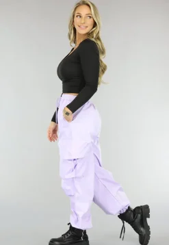 Basic Zwarte Longsleeve Crop Top