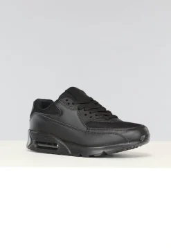 Basic Zwarte Sneakers met Lucht Zool