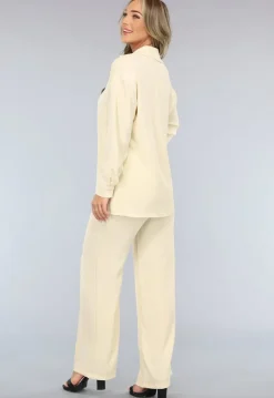 Beige Flowy Co Ord Set