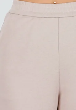 Beige Lounge Broek met Rechte Pijpen
