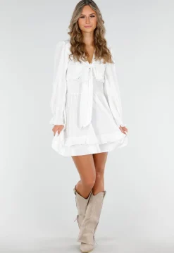 Beige Overlap Cowboylaarzen met Borduursel