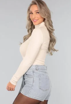 Beige Ribstof Coltrui