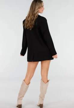 Beige Suède Look Cowboylaarzen met Hak