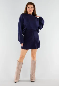 Beige Suède-look Hoge Laarzen met Split en Hak