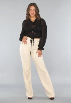 Beige Tall Stretch Pantalon met Straight Leg