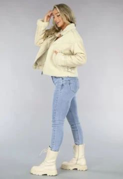 Beige Teddy Lammy Coat