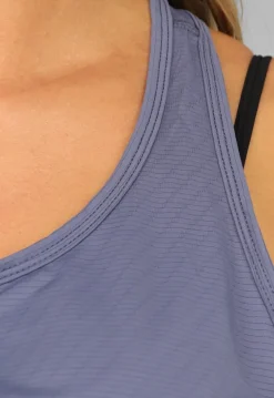 Blauwe Mouwloze Sport Tanktop
