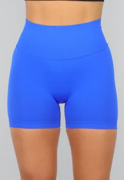 Blauwe Sport Biker Short met Liftend Effect