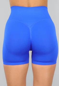 Blauwe Sport Biker Short met Liftend Effect