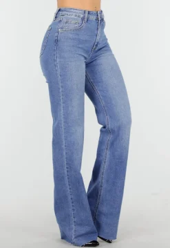 Blauwe Tall Straight Leg Stretch Jeans met Rechte Pijpen