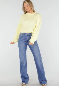 Blauwe Tall Straight Leg Stretch Jeans met Rechte Pijpen