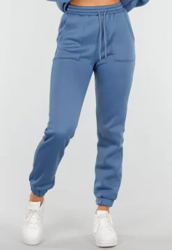 Blauw Joggingpak met Capuchon en Trekkoord