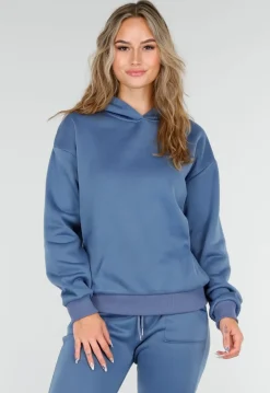 Blauw Joggingpak met Capuchon en Trekkoord