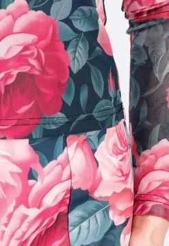 Bloemenprint Two-piece met Lange Mouwen en Skort