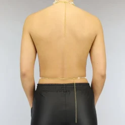 Bodychain met Choker en Steentjes