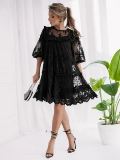 Boho Ibiza Jurk Zwart