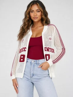 Bordeaux Rood Rib Hemdje met Stretch en Brede Bandjes