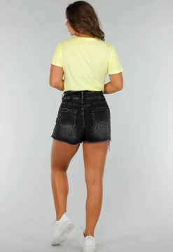 Botergele Katoenen T-Shirt met Stretch, Losse Pasvorm en Korte Mouwen