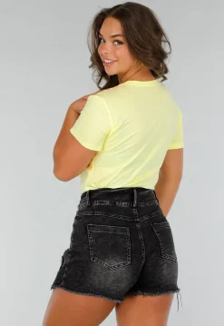 Botergele Katoenen T-Shirt met Stretch, Losse Pasvorm en Korte Mouwen