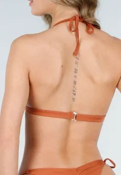 Bronzen Push Up Triangel Bikinitop