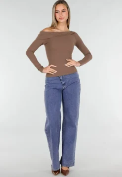 Bruine One Shoulder Stretch Top