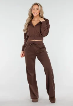 Bruin Huispak met Vest en Rechte Broek