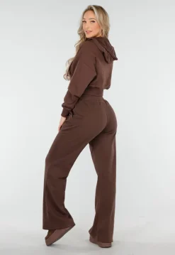 Bruin Huispak met Vest en Rechte Broek