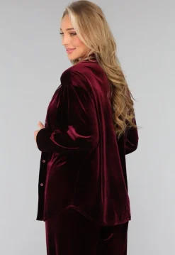 Burgundy Velours Two Piece