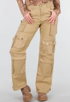 Camel Cargo Broek met Steekzakken en Klepzakken