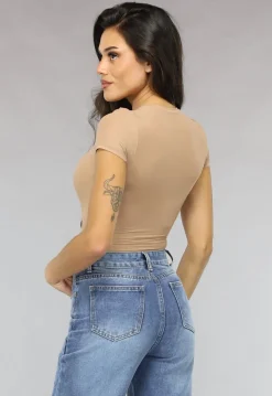 Camel Stretch Body met Korte Mouwen