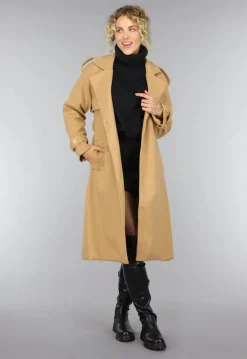 Camel Trenchcoat met Ceintuur