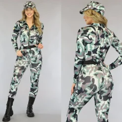 Camouflage Leger Jumpsuit Kostuum