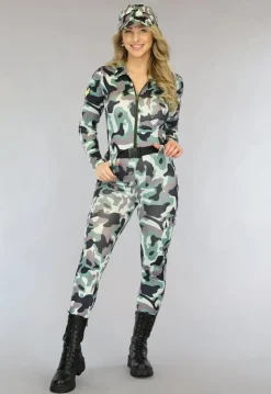Camouflage Leger Jumpsuit Kostuum