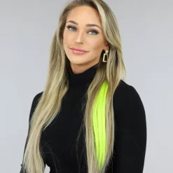 Clip in Haarextension Neon Geel