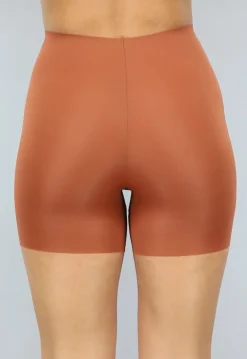 Corrigerende Naadloze Biker Short in Bruin