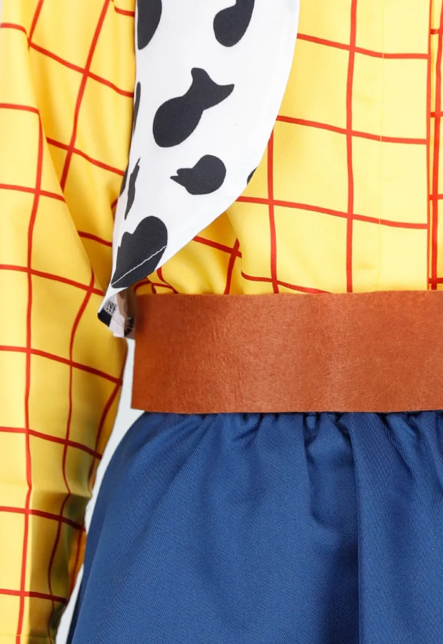 Cowgirl Kostuum met Geruite Blouse Gilet en Rode Bandana