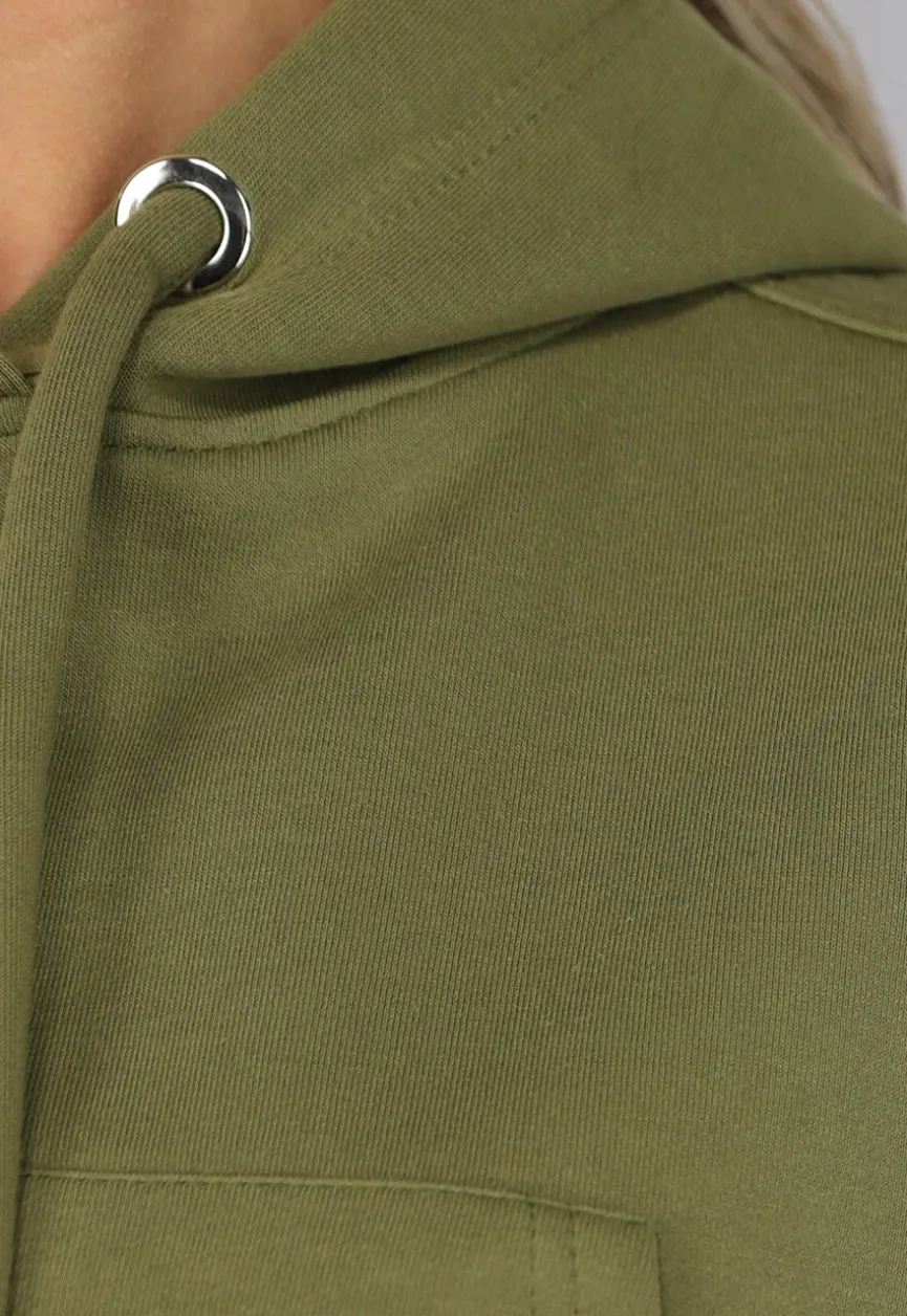 Cropped Khaki Capuchon Sweater