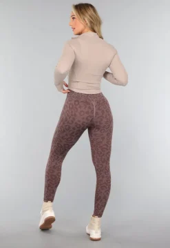 Cropped Sportjasje met Hoge Kraag