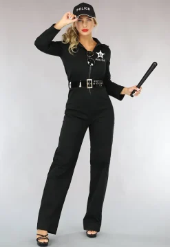 Deluxe Politiejumpsuit Kostuum