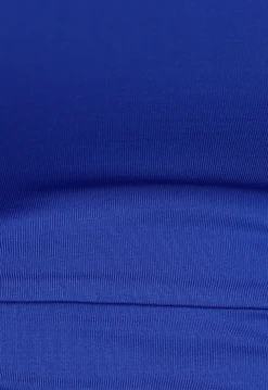 Donkerblauwe Bodysuit met Open Zij