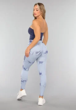 Donkerblauwe Padded Bandeau Top